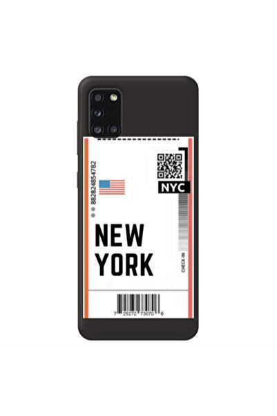 Other Samsung A31 New York NYC Black Colored Silicone TPU Θήκη