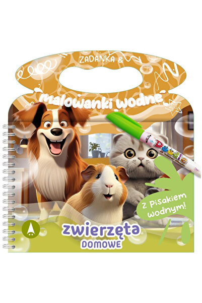 Skrzat Carte de activitati si colorat cu apa Animale de companie, cu pix cu a...