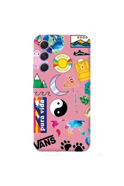 Other Samsung A56 Vans Pink Colored Silicone TPU Θήκη