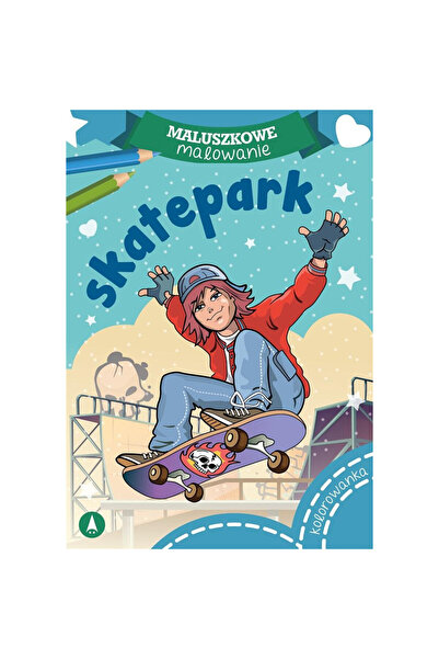 Skrzat Carte de colorat Maluszkowe malowanie Skatepark, cu creioane, pagini i...