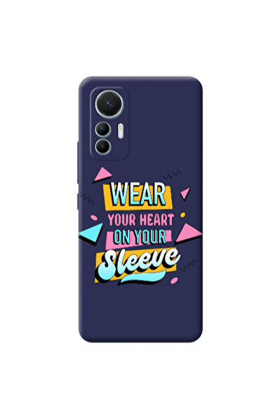Other Xiaomi Mi 12 Lite Wear Your Heart Dark blue Colored Silicone TPU Θήκη