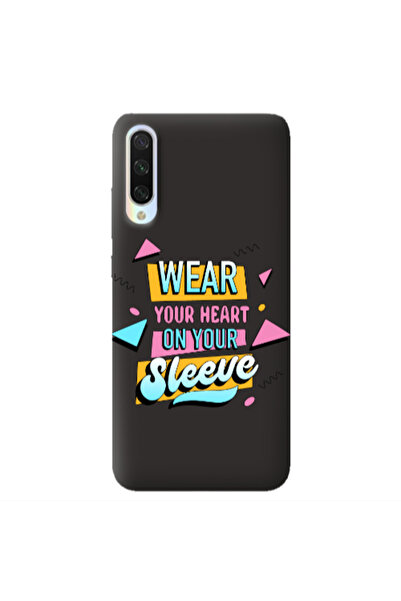 Other Xiaomi Mi 9 Lite Wear Your Heart Black Colored Silicone TPU Θήκη