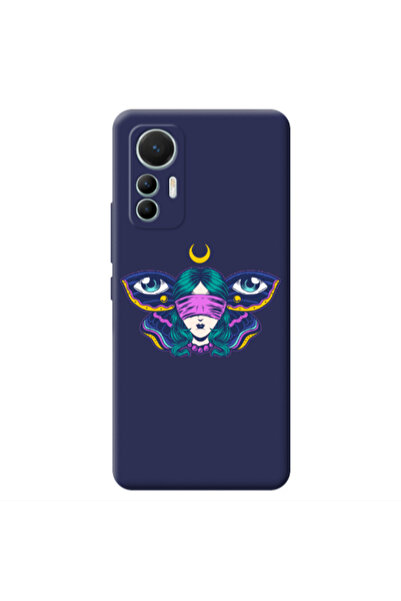 Other Xiaomi Mi 12 Lite Eye in my ear Dark blue Colored Silicone TPU Θήκη