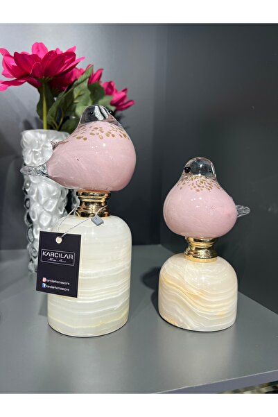 KARCILAR HOME STORE 2’li cam kuş obje