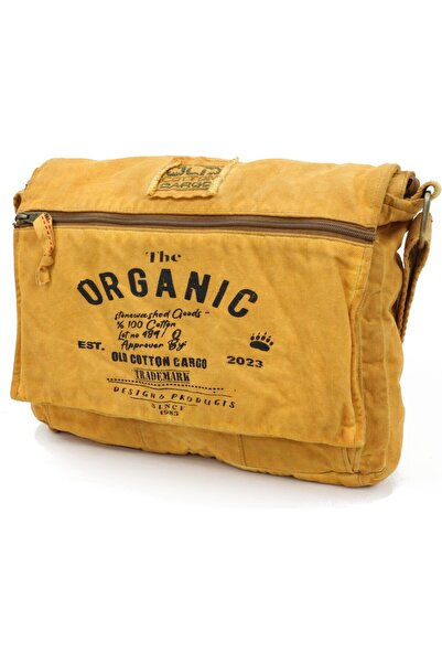 MANDOSİ Casual Shoulder Bag Cotton Postman Laptop School Travel Daily Vintage...