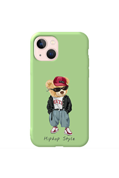 Other Apple iPhone 13 Hip hop style Light Green Colored Silicone TPU Θήκη