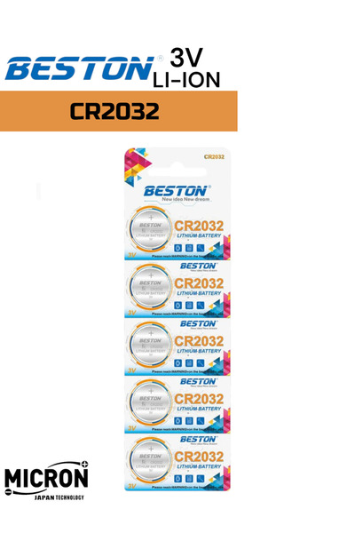 Micron CR2032 3V Lityum Düğme Pil – Lithium Tek Kullanımlık Pil