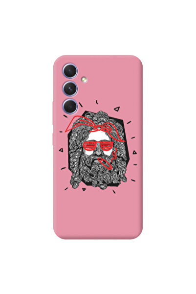 Other Samsung A36 Cool glasses Pink Colored Silicone TPU Θήκη