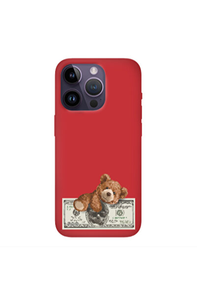 Other Apple iPhone 14 Pro Max Money Style Red Colored Silicone TPU Θήκη