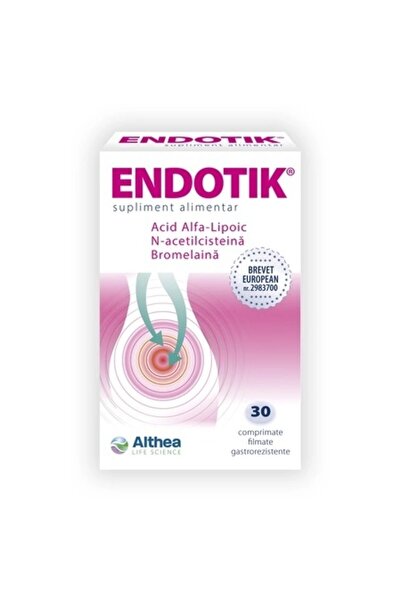 althea Supliment pentru sanatatea aparatului uro-genital Endotik, 30 comprima...