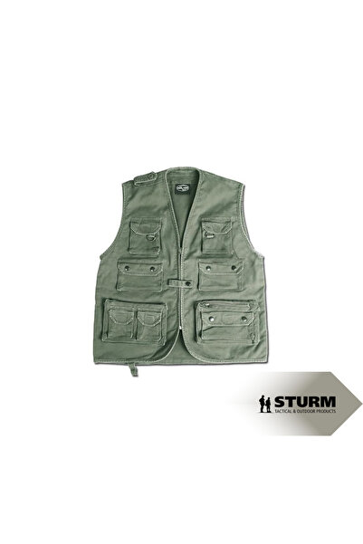 Sturm Mil-Tec Moleskin Çok Cepli Avcı ve Balıkçı Outdoor Yeleği