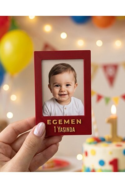 KVCCARSI 10 adet Kişiye Özel Doğum Günü Magneti Çerçevesi Fotoğraf Baskısı Dahil