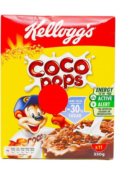 Kellogg's Coco Pops 30% Less Sugar Value Pack 330 g