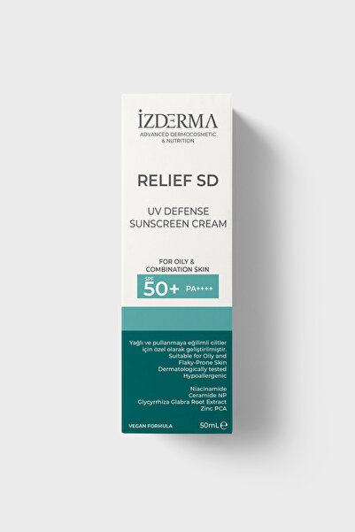 izderma Relief SD Sunscreen Cream SPF 50+ PA++++