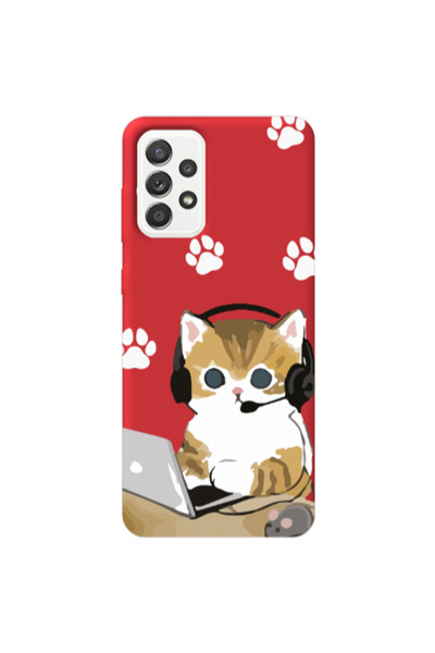 Other Samsung A52 Call Center Red Colored Silicone TPU Θήκη
