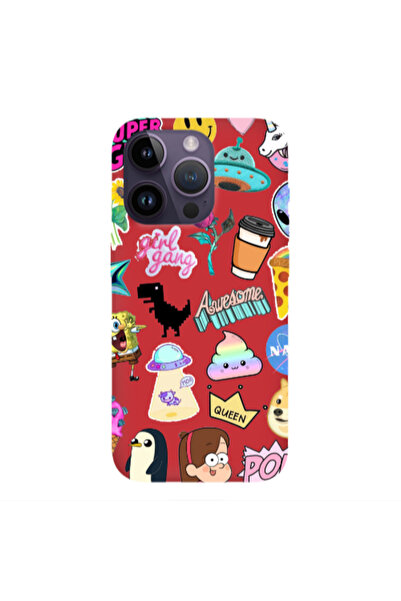Other Apple iPhone 14 Pro Max Cartoon queen Red Colored Silicone TPU Θήκη