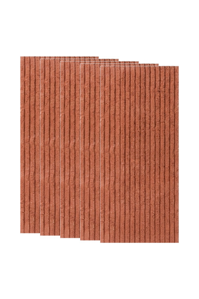 NEXTLY Panouri decorative de perete din fibrociment texturat, Roșu cărămiziu,...