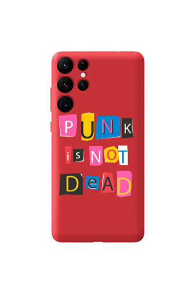 Other Samsung S22 Ultra Punk is not Dead Red Colored Silicone TPU Θήκη