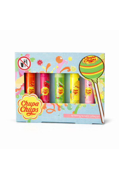 Chupa Chups Set de balsamuri de buze cu 5 arome fructate