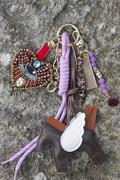 CULTE Cheval Amulette – Unicorn Figürlü Bag Charm, Çok Parçalı Çanta Aksesuarı