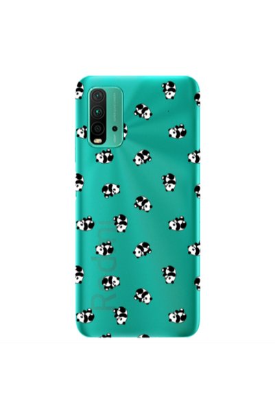 Other Xiaomi Redmi 9T Small Pandas Transparent Silicone TPU Θήκη