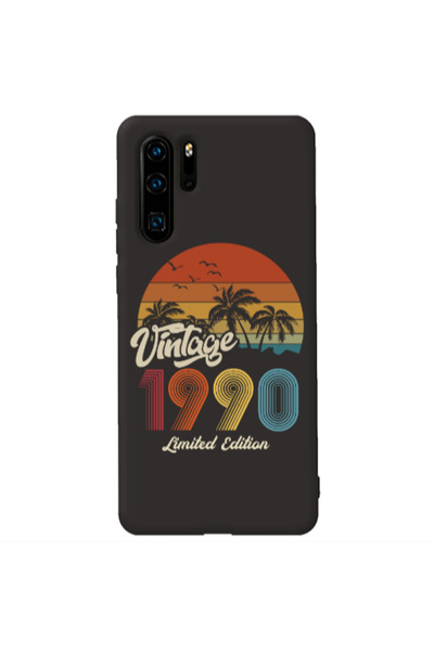 Other Huawei P30 Pro Vintage Black Colored Silicone TPU Θήκη