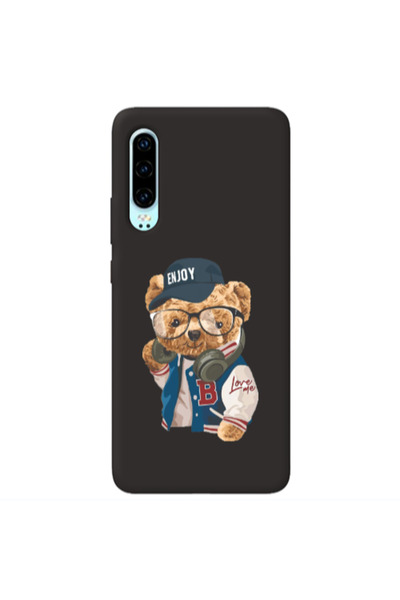 Other Huawei P30 Enjoy Black Colored Silicone TPU Θήκη