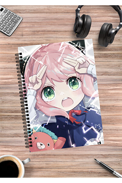 mertfigur Spy X Family Anya Yor Loid Forger Anime Spiral Notebook A5 (50 Sheets)