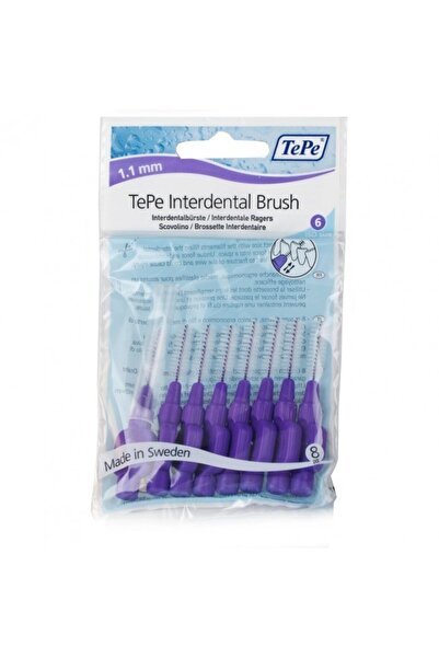 TePe | Interdental Brush 1.1mm | Μεσοδόντιο Βουρτσάκι Μωβ | 8τμχ