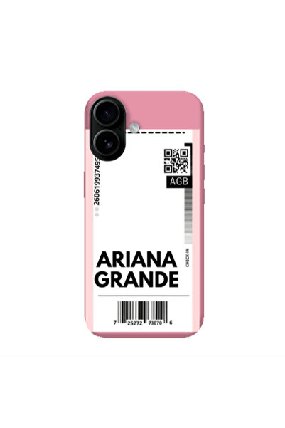 Other Apple Iphone 16 plus Ariana Grande AGB Pink Colored Silicone TPU Θήκη