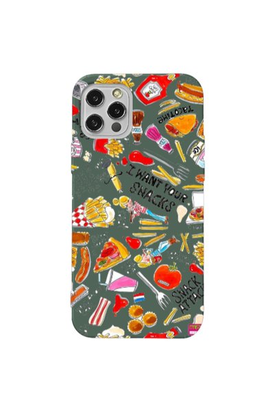 Other Apple iPhone 13 Pro Snack attack Dark Green Colored Silicone TPU Θήκη