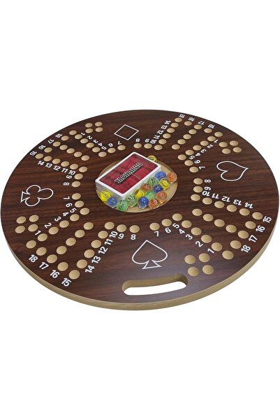Generic Wooden Board Card Game - 40x40cm Round-Shaped Quality Game Board for ...