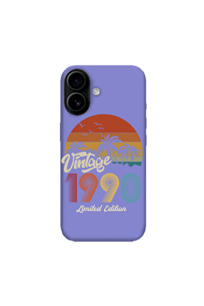 Other Apple Iphone 16 plus Vintage Purple Colored Silicone TPU Θήκη