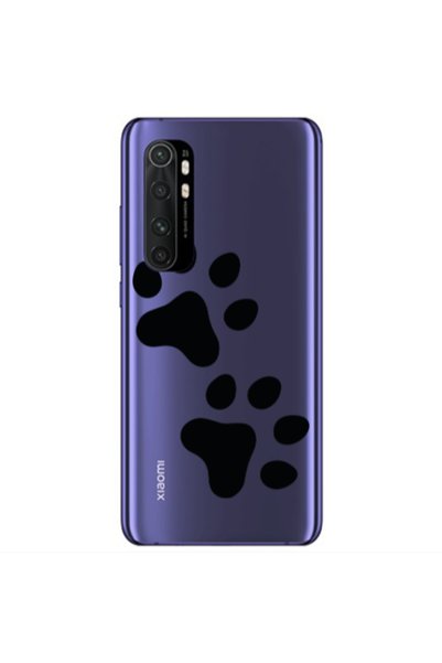 Other Xiaomi Mi Note 10 Lite Paws Transparent Silicone TPU Θήκη