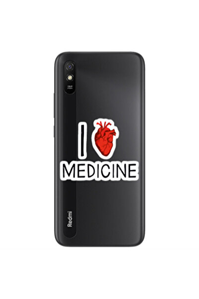 Other Xiaomi Redmi 9A I Love Medicin Transparent Silicone TPU Θήκη