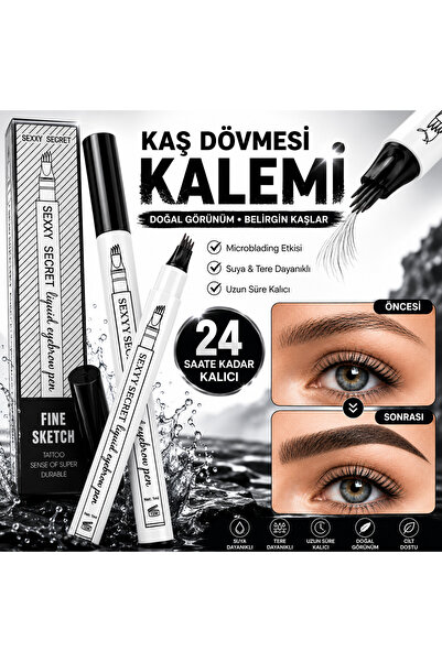 ROWENAROSE Fine Sketch Kalıcı Kaş Kalemi - Kalıcı Makyaj - Suya Dayanıklı Koy...