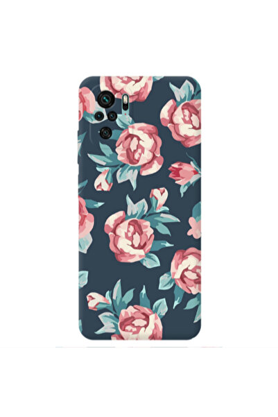 Other Xiaomi Redmi Note 10S Purple roses Transparent Silicone TPU Θήκη
