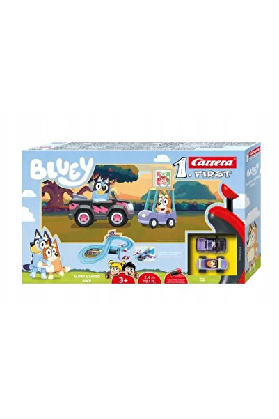 Carrera Set Pista Masinute 1First Bluey KidsRace, 2.4m, Usor de asamblat, Rec...
