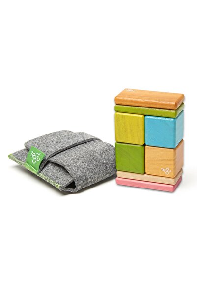 Tegu Tints, set de buzunar cu 8 piese magnetice din lemn