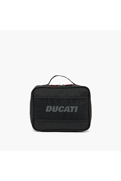 Ducati حقيبة غداء مطبوعة بالشعار للأولاد من 8-13 سنة مع مقبض علوي - سعة 5 لتر