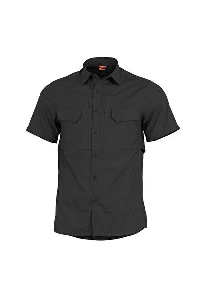 Pentagon Πουκάμισο Plato Shirt Short Μαύρο L