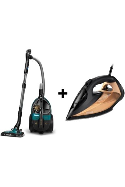 Philips XB9185 + DST7040 Toz Torbasız Süpürge 2,2 L Kapasite HEPA Filtreli Se...