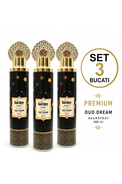 SORA Σετ Top Bottom 3 τεμαχίων x Σπρέι αποσμητικό χώρου Garden Premium Oud Dr...