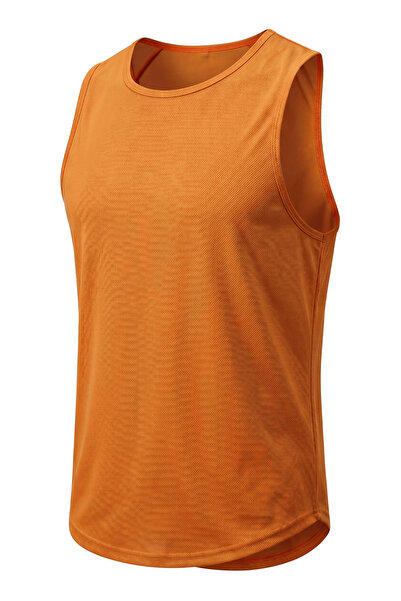 GENIUS STORE Men's Zero Sleeve Sports Athlete Sweat-Wicking Fitness Gym T-Shi...