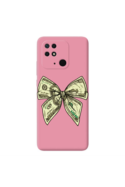 Other Xiaomi Redmi 10C Bowtie Dollars Pink Colored Silicone TPU Θήκη