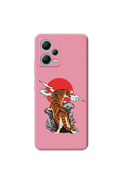 Other Xiaomi Redmi Note 12 Pro 5G Angry Gorilla Pink Colored Silicone TPU Θήκη