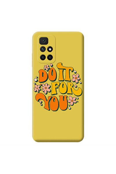 Other Xiaomi Redmi 10 2022 Do it For You Yellow Colored Silicone TPU Θήκη