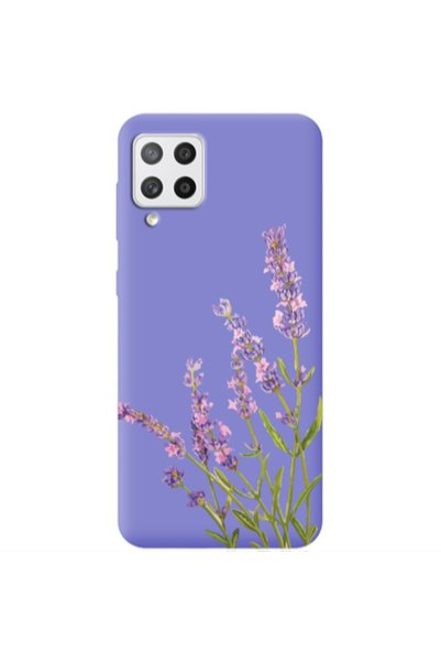 Other Samsung A42 5G Flowers 8 Purple Colored Silicone TPU Θήκη