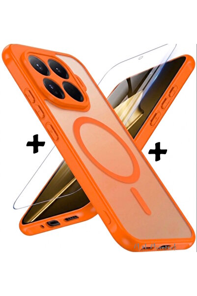 m.tk moveteck Xiaomi Mi 17T Pro Uyumlu Kılıf Mat Magsafe Renkli Kenarlı Kamer...
