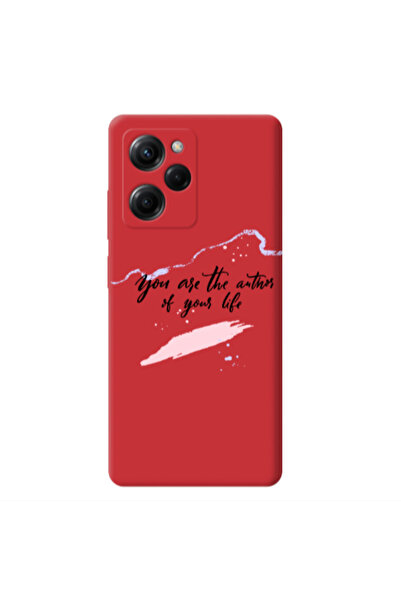 Other Xiaomi Poco X5 Pro You are the authors Red Colored Silicone TPU Θήκη